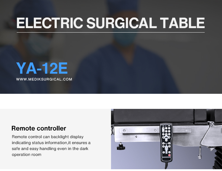 YA-12E Electric Surgical Operation Table On Wheels