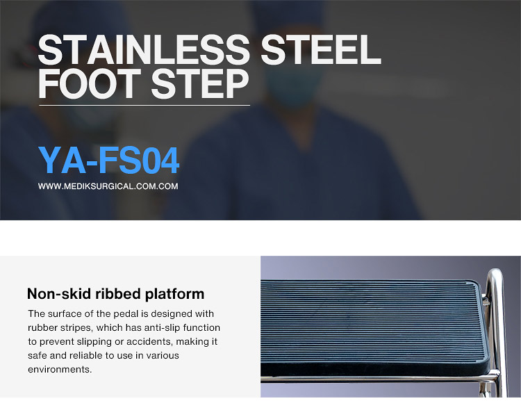 YA-FS04 Stailess Steel Two Step Stool For Hospital