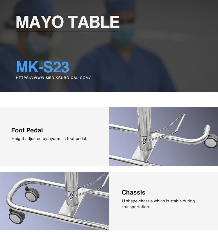 MK-S23 Hydraulic Surgery Mayo Stand