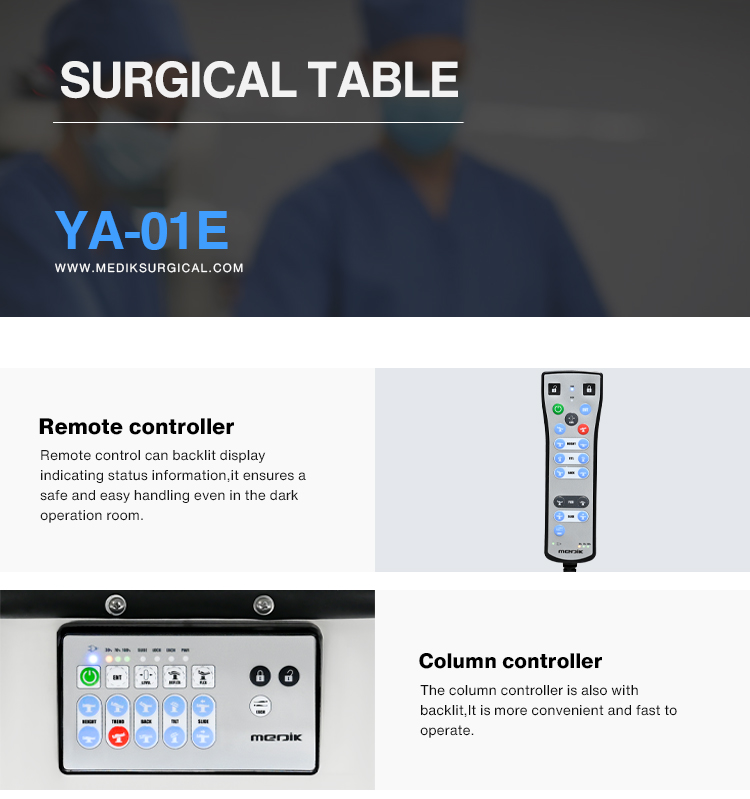 YA-01E Intelligent Operation Table on Wheels in Hospital