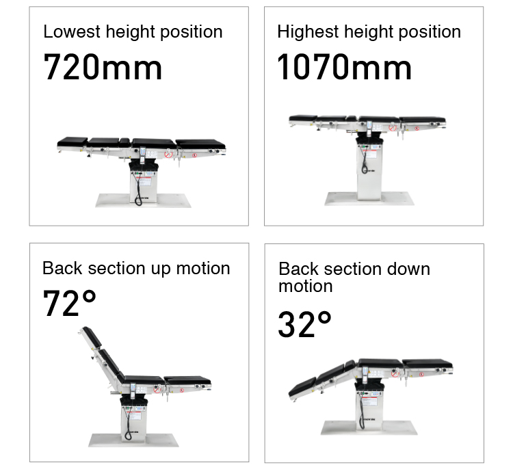 YA-11E C arm Surgical Table For OT Room