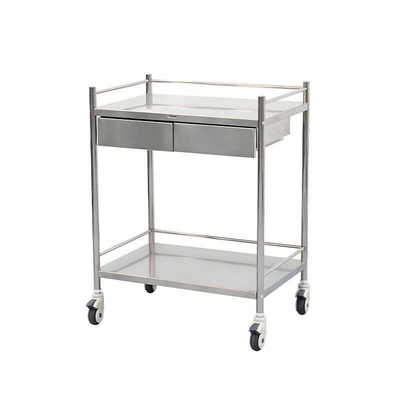 MK-S08B Stainless Steel Nursing Dressing Trolley For Medical Use