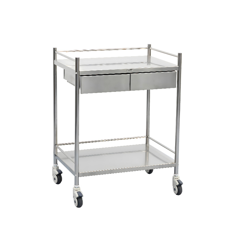 MK-S08B Stainless Steel Nursing Dressing Trolley For Medical Use